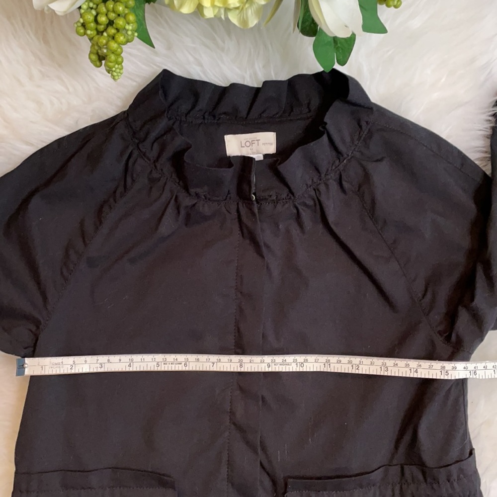 Loft Ruffled Collar Lightweight Jacket - image 7